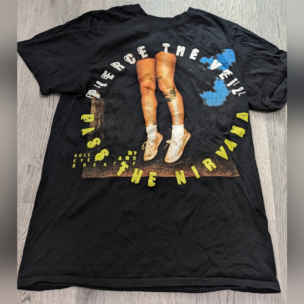 Pierce The Veil Pass The Nirvana Tee Small Licensed Band Shirt Hot Topic Rare
